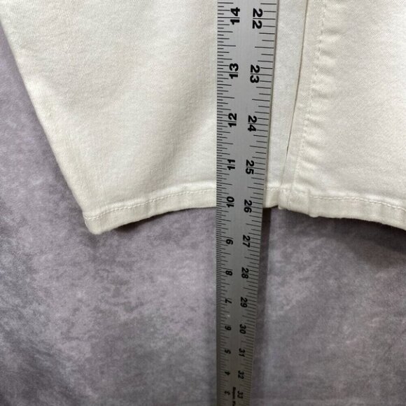 Buffalo David Bitton Aubrey Jeans Women's 8/29 White Mid Rise Super Soft Ankle - Picture 8 of 15